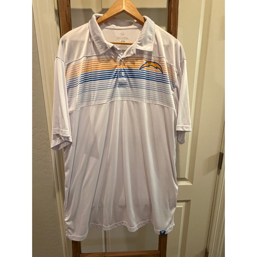 Los Angeles Chargers polo shirt -Fanatics Victory For Us Interlock Polo -XL Tall - Picture 2 of 5